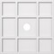 Ekena Millwork Rubik Architectural Grade PVC Contemporary Ceiling Medallion, 22"OD x 3"ID x 7 1/2"C x 1"P CMP22RK-03000 - alternate 1